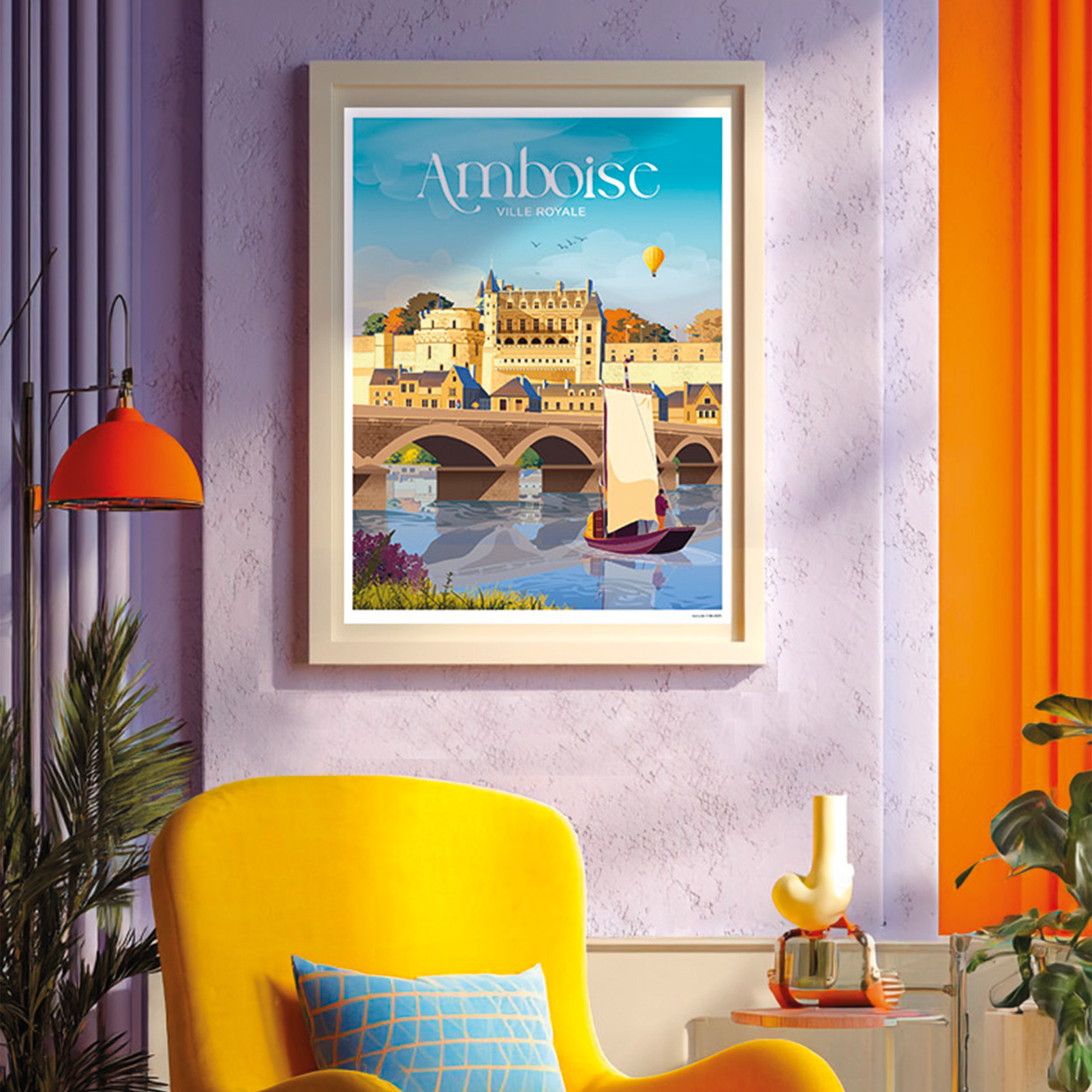 Affiche Amboise Loire Vintage – Image 2
