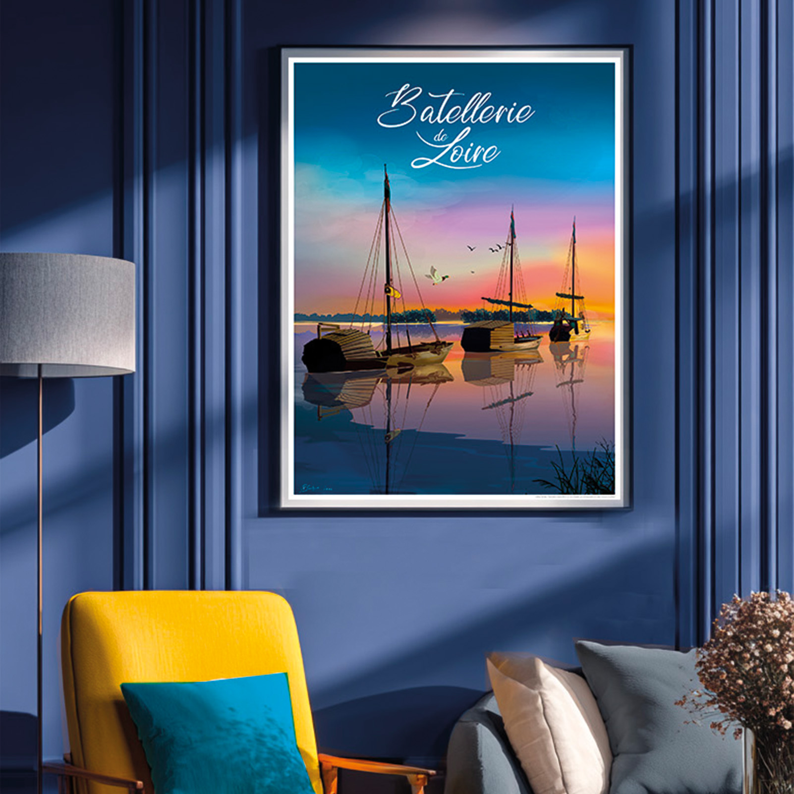 Affiche Batellerie de Loire – Image 3