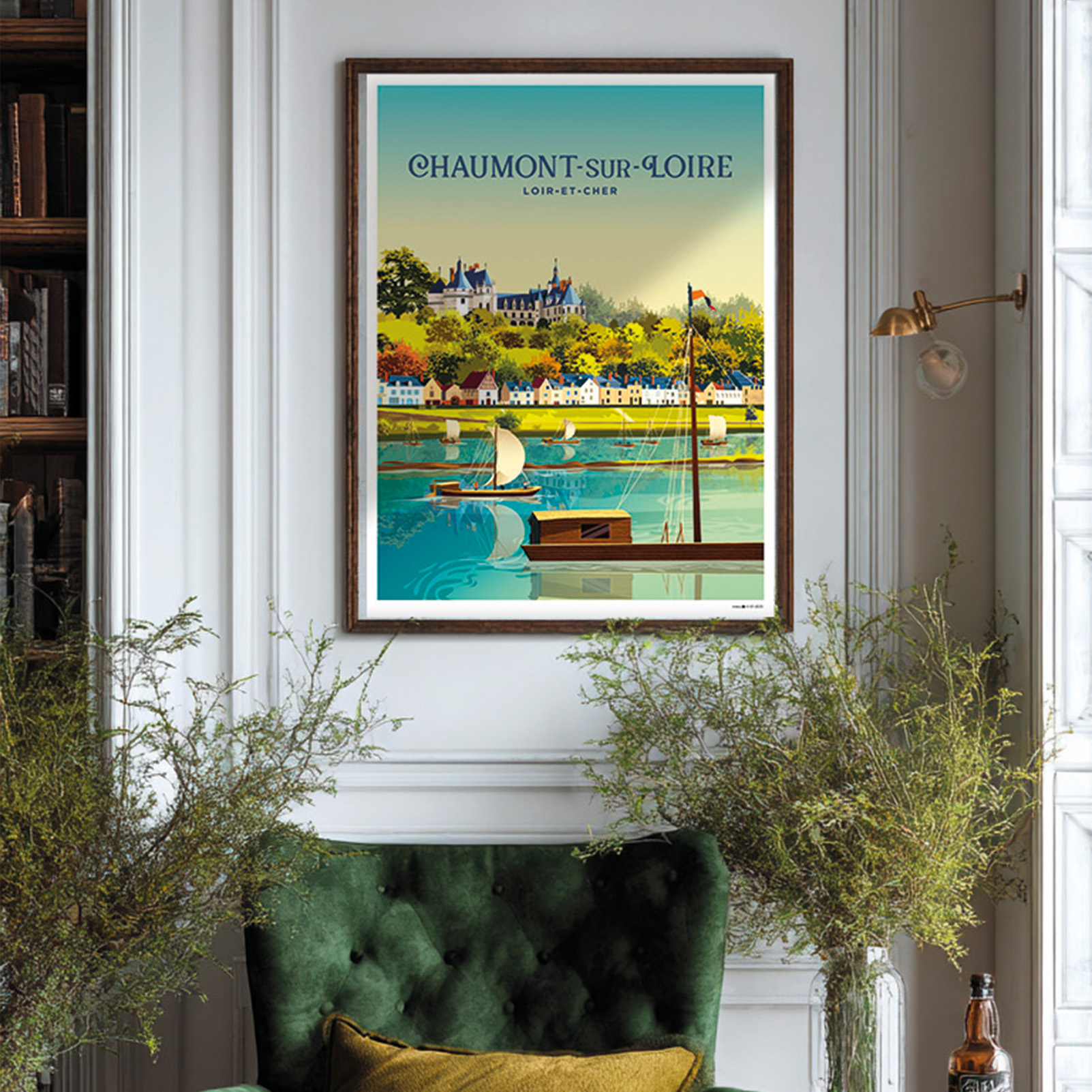 Affiche Chaumont - vue de Loire – Image 3