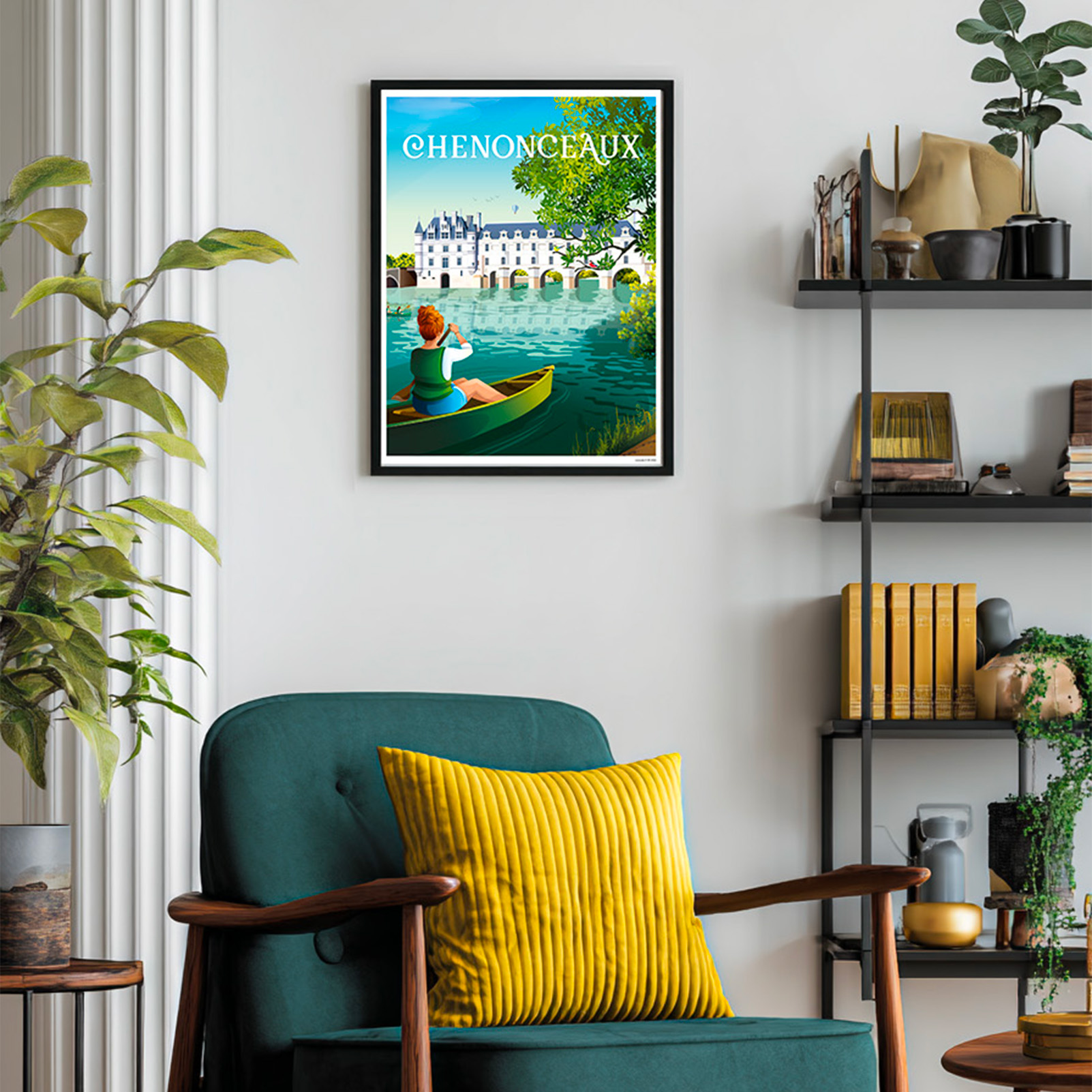 Affiche Chenonceaux Le canoë – Image 3