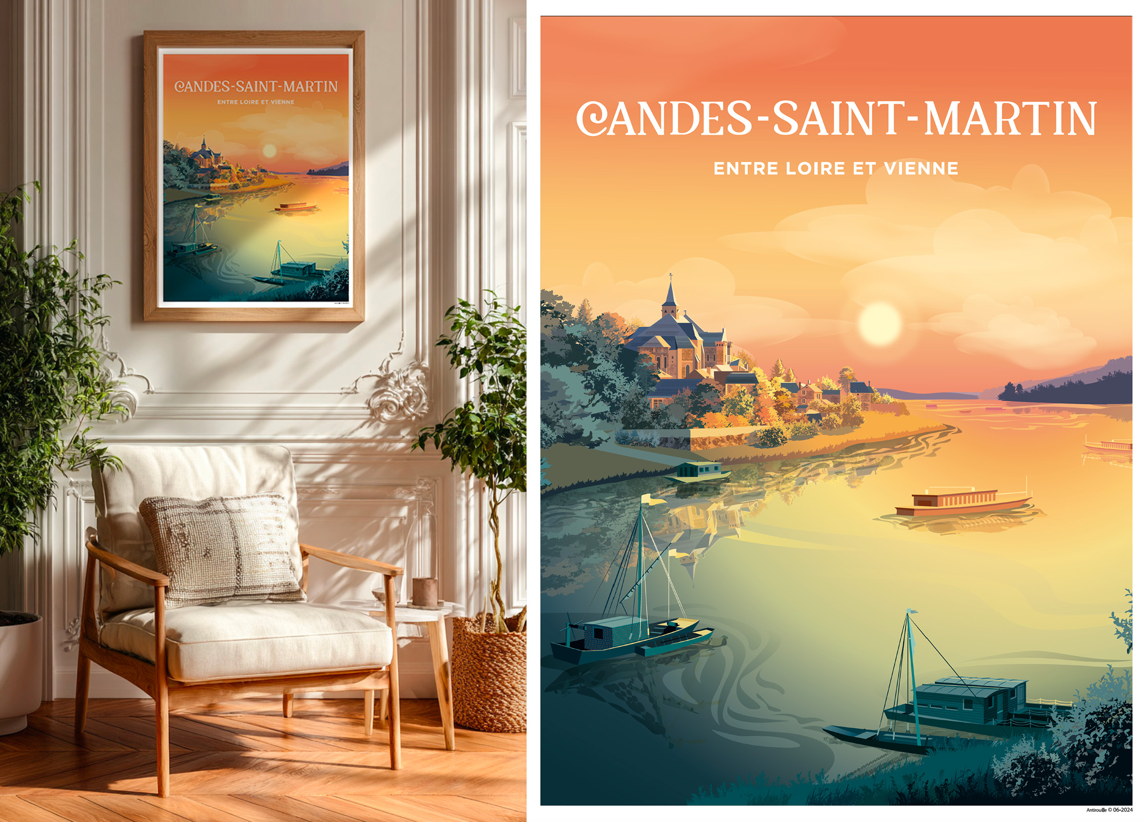 Affiche Candes-Saint-Martin – Image 2