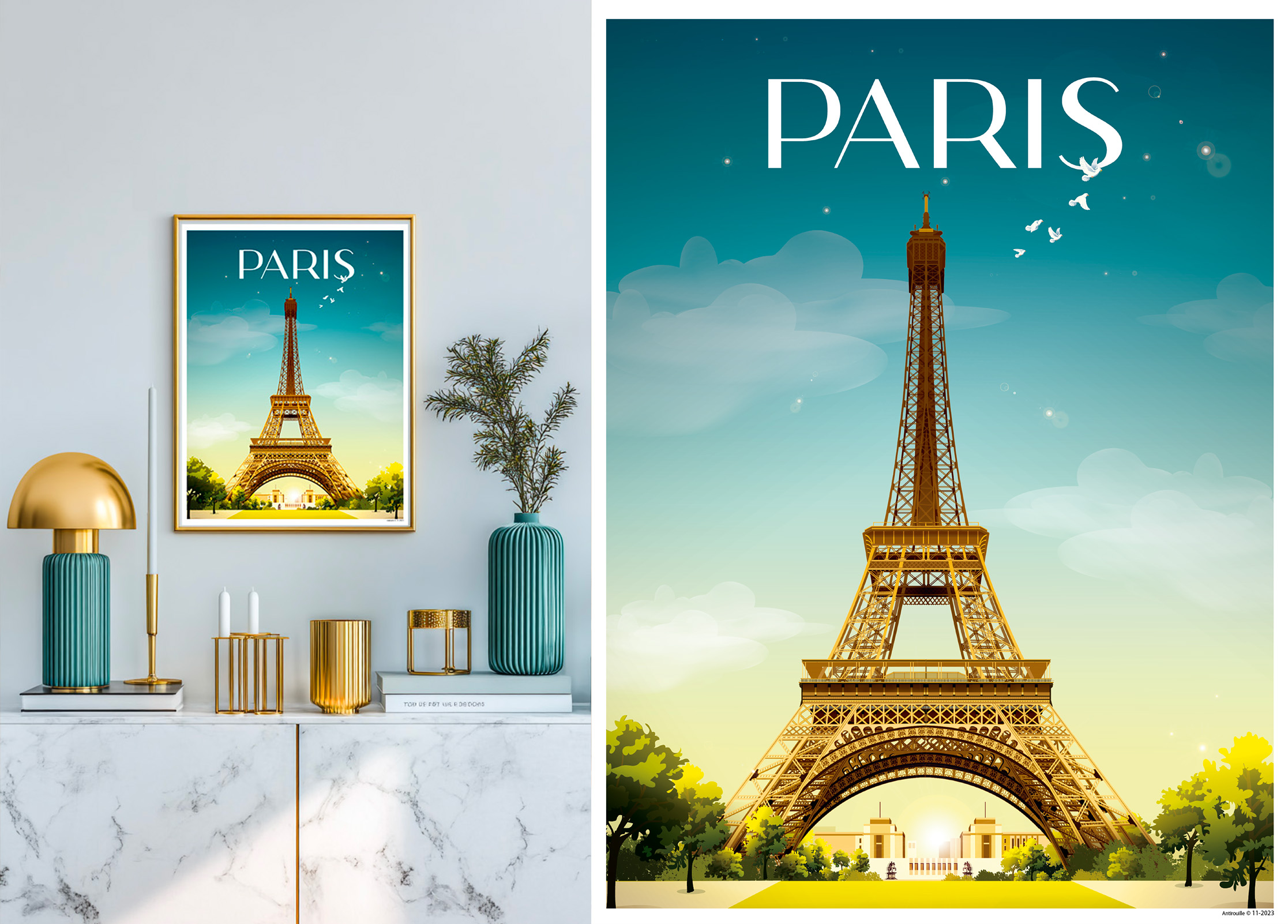 Affiche Paris - Tour Eiffel – Image 3