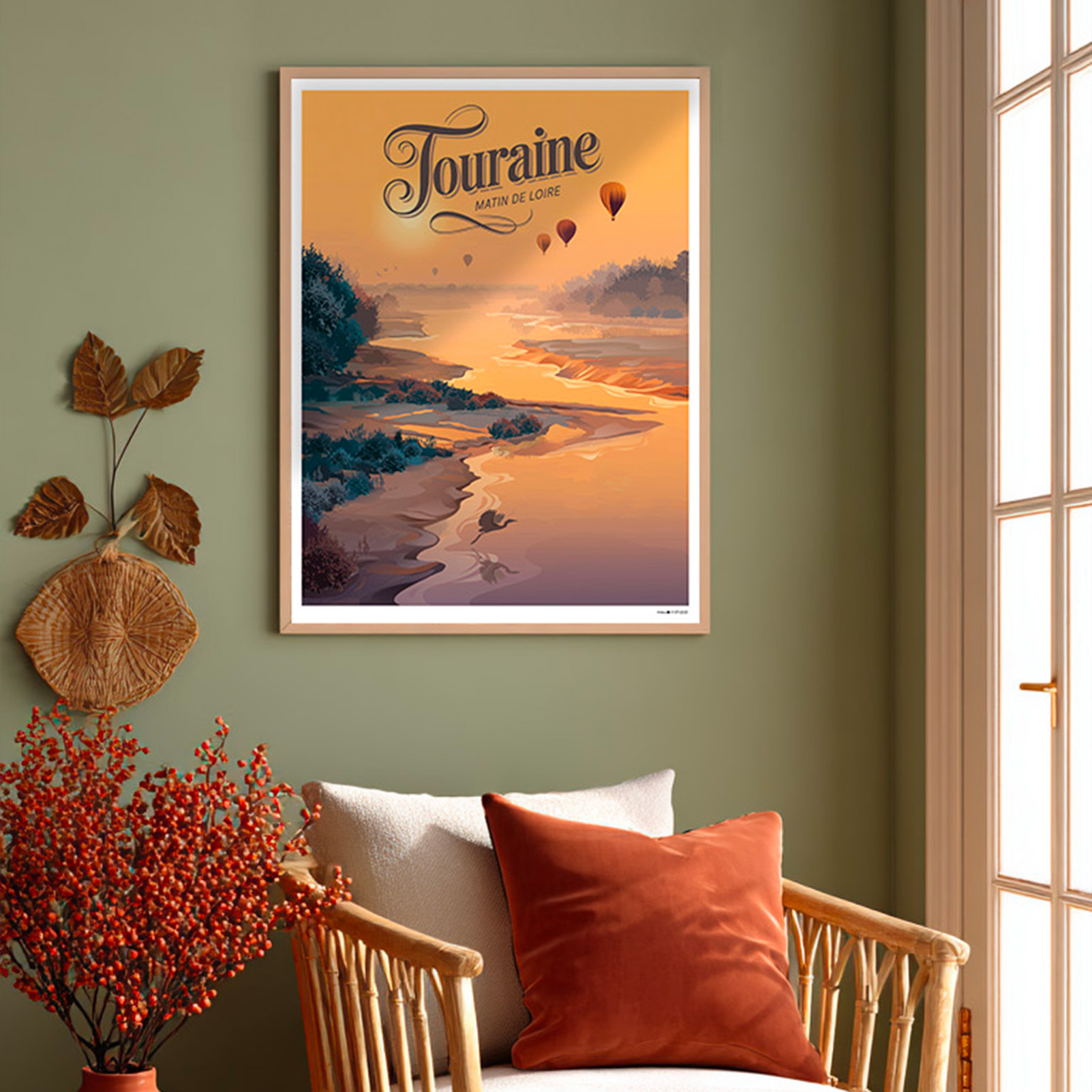 Affiche Matin de Loire les mongolfières – Image 3