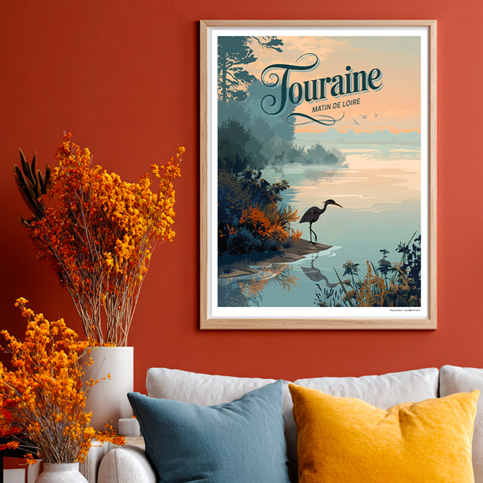 Affiche Matin de Loire Le héron – Image 3