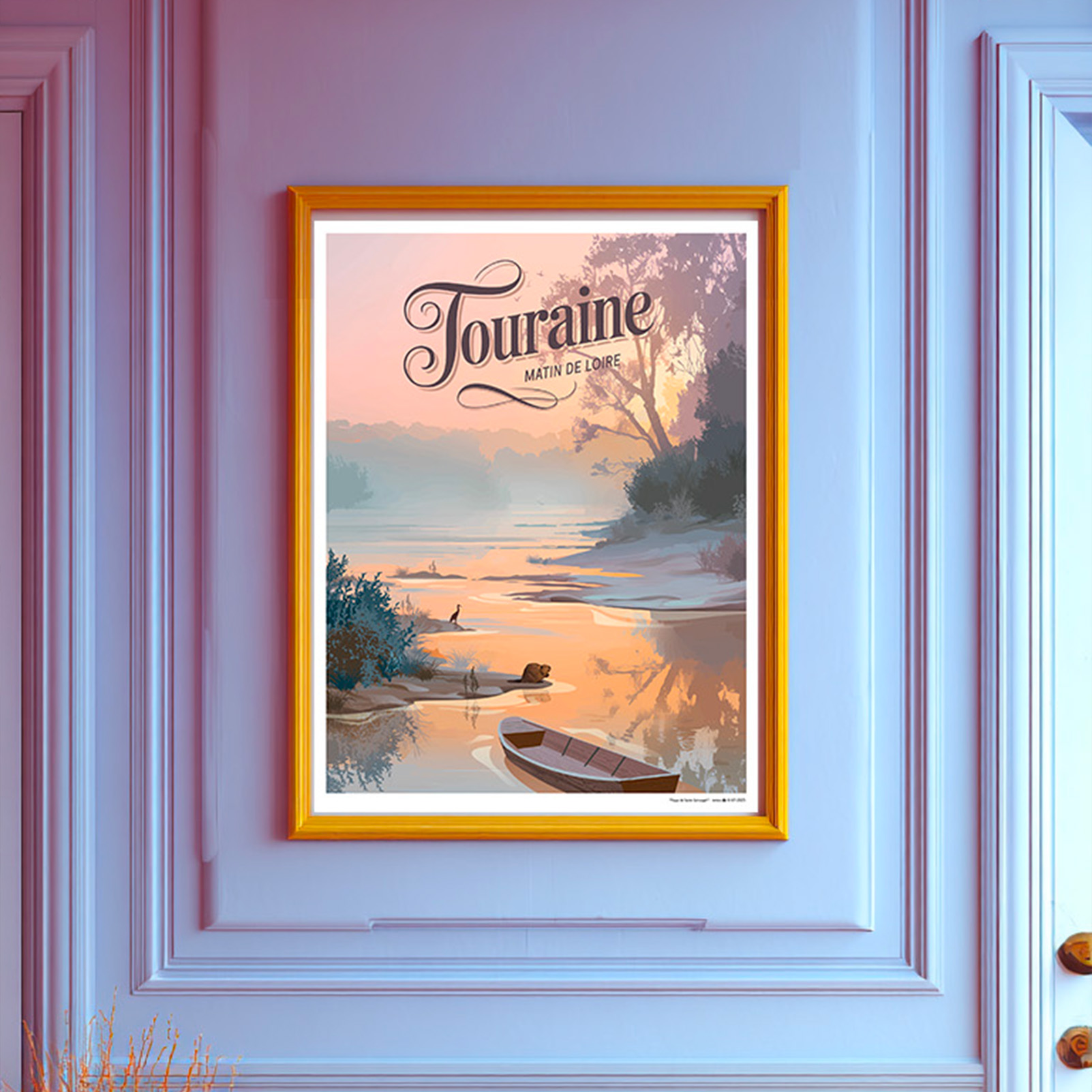 Affiche Matin de Loire La barque – Image 3