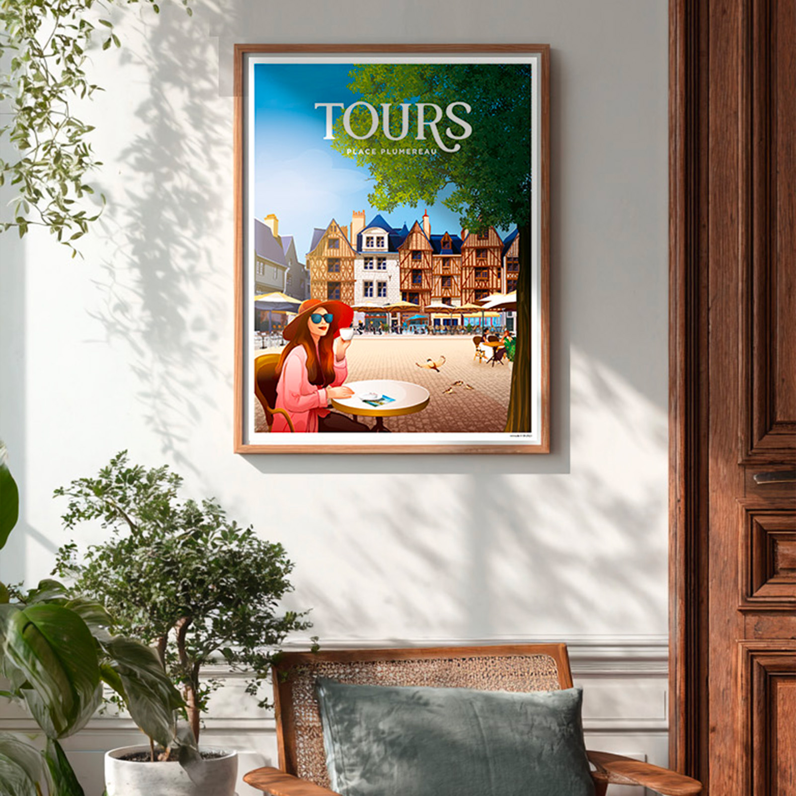 Affiche Tours - Place Plumereau – Image 3