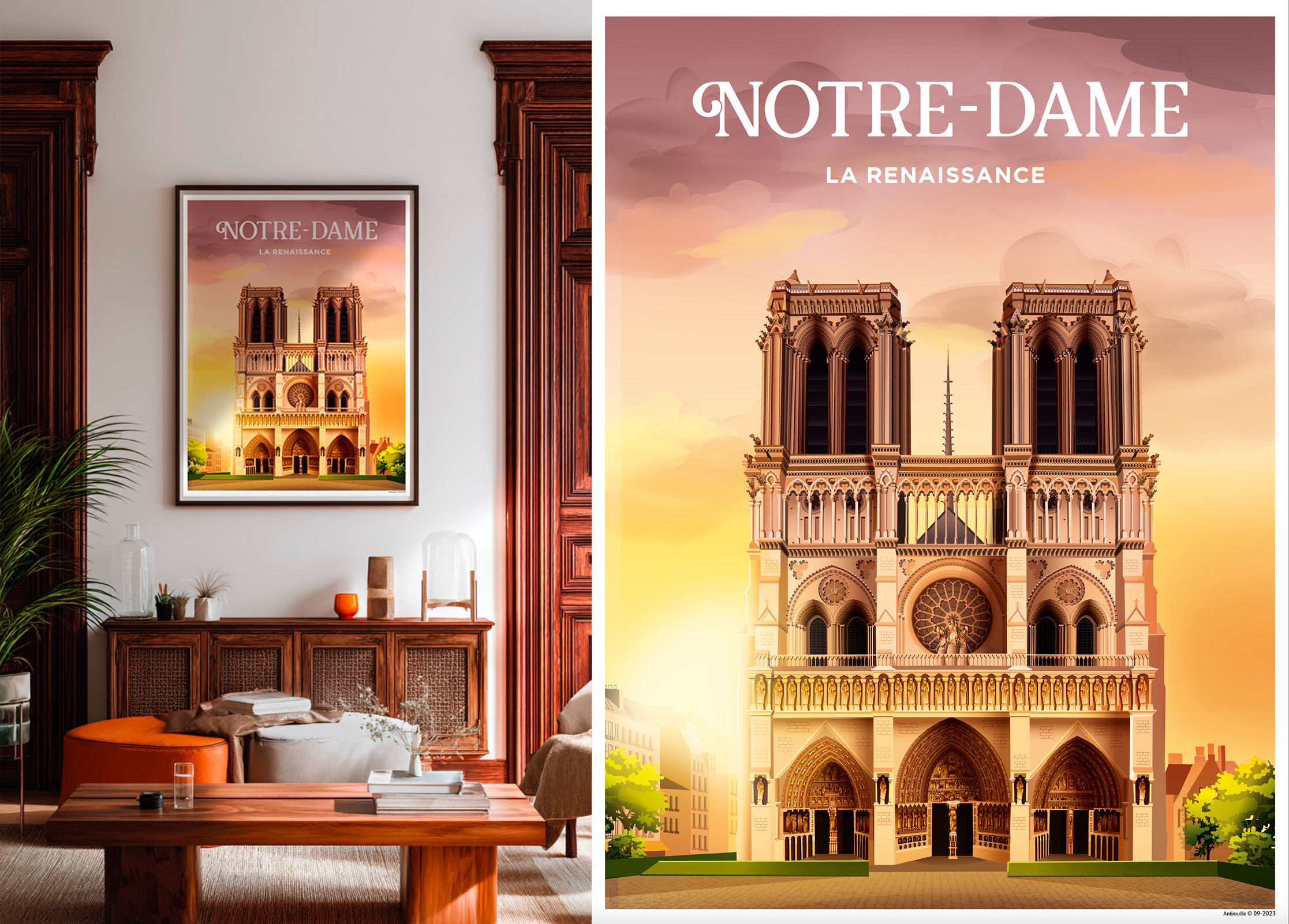 Affiche Paris - Notre Dame de Paris – Image 2