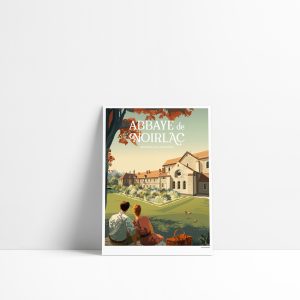 Carte postale illustrée de l'Abbaye de Noirlac dans le Berry