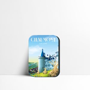 Magnet du château de Chaumont-sur-Loire vu depuis ses jardins et son parc