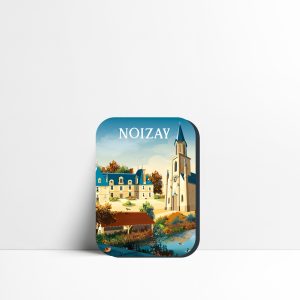 Magnet Noizay, village viticole et clocher