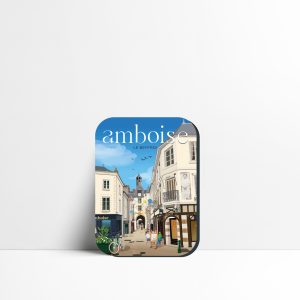 Magnet du beffroi d'Amboise, tour de l'Horloge dans la rue Nationale