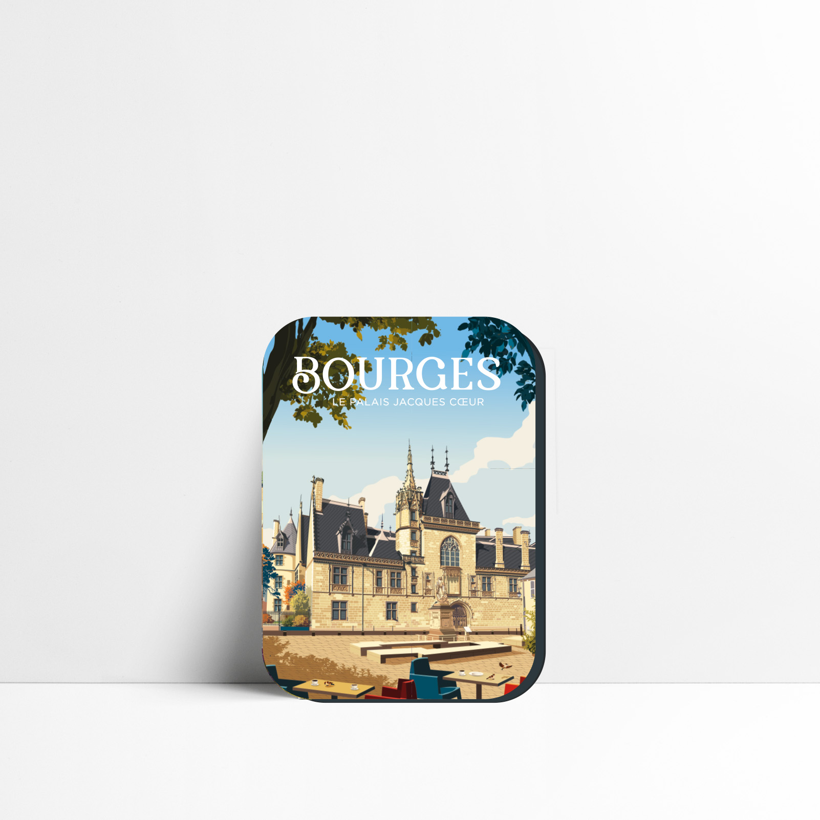 Magnet du Palais Jacques Cœur à Bourges, chef-d'œuvre d'architecture gothique flamboyante