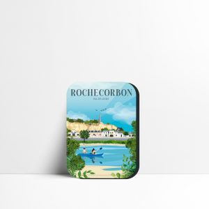 Magnet Rochecorbon été, village troglodytique et Loire