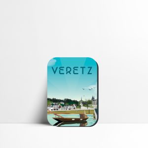 Magnet Véretz, village et château au bord du Cher