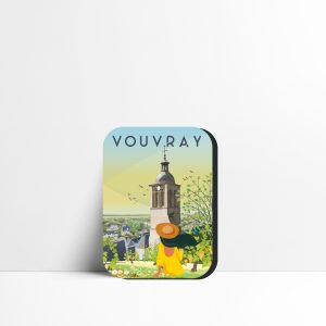 Magnet Vouvray, village viticole et coteaux de Loire