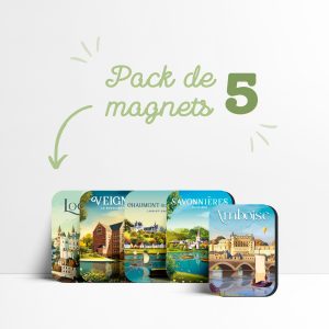 Lot de 5 magnets, pack Val de Loire à composer