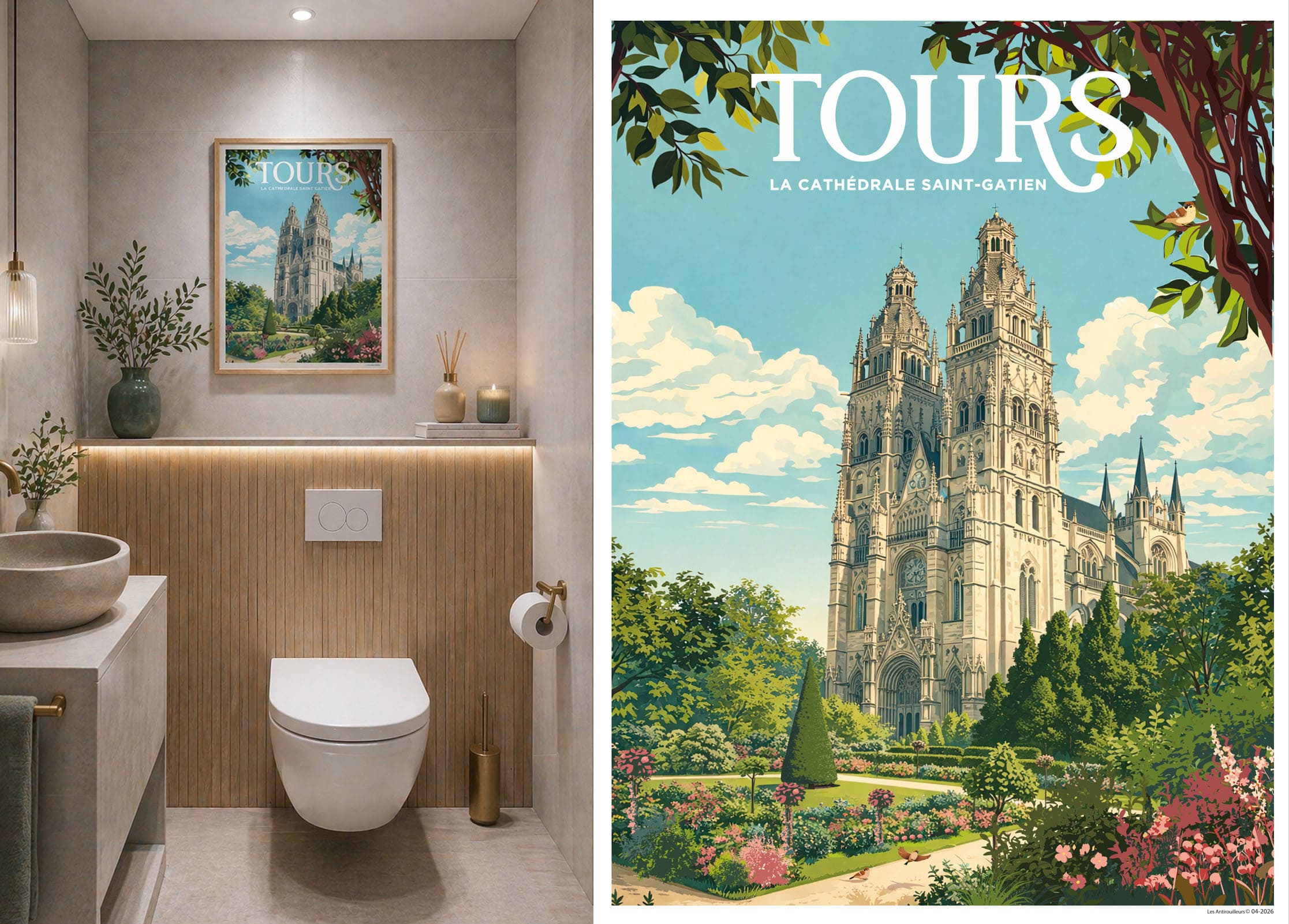 Affiche Tours - La Place Jean Jaurès – Image 2