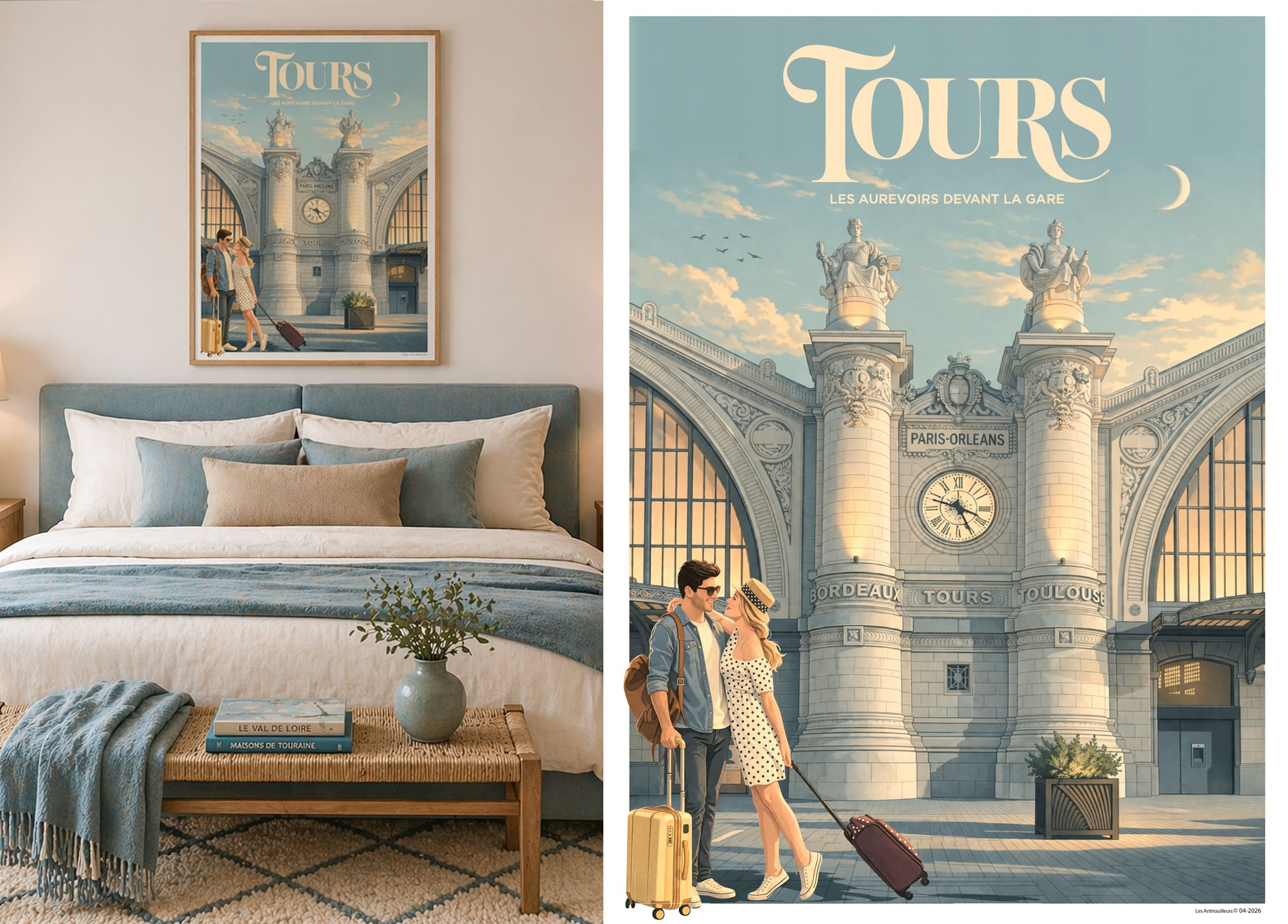 Affiche Tours - La gare – Image 2