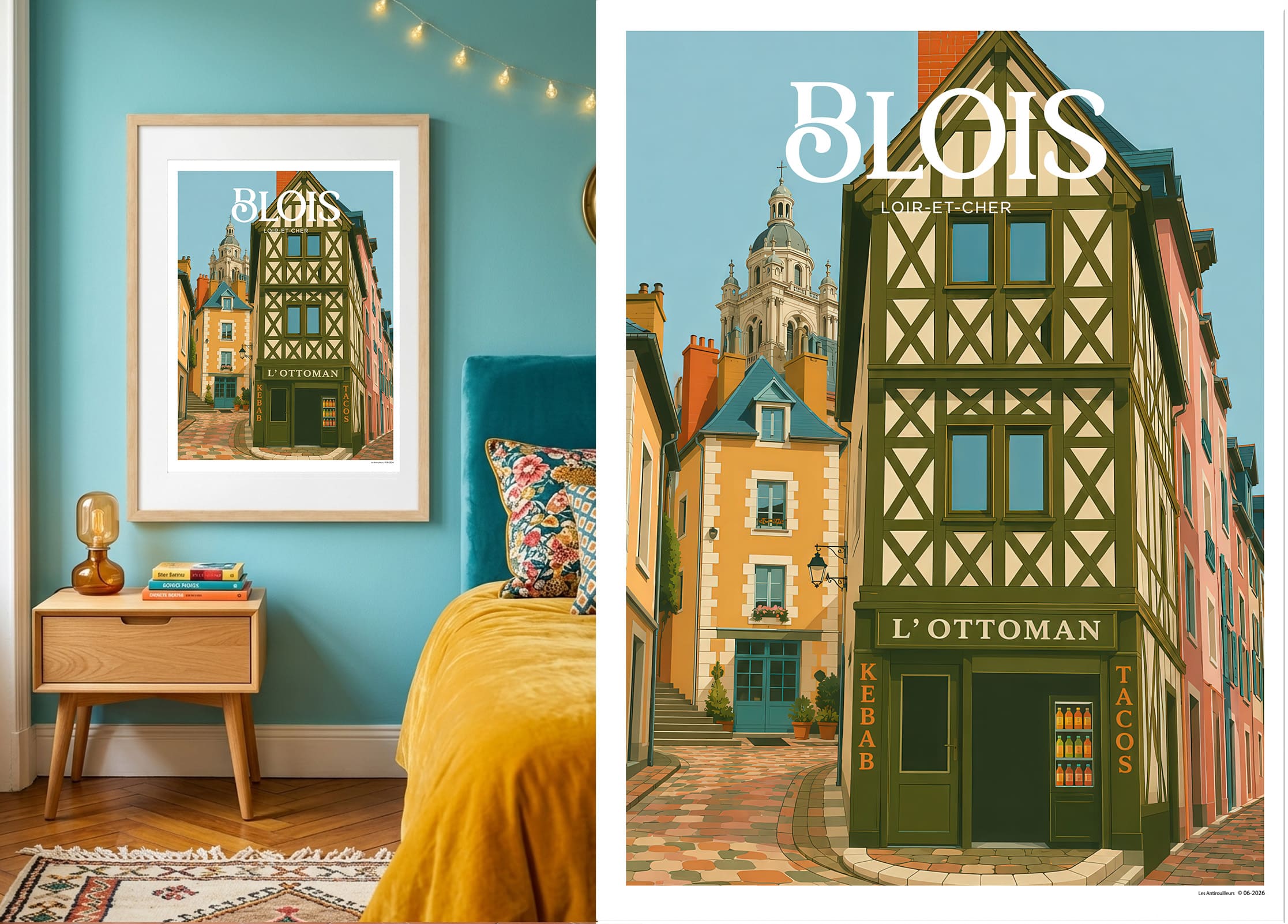 Affiche Blois la maison à pans de bois – Image 3