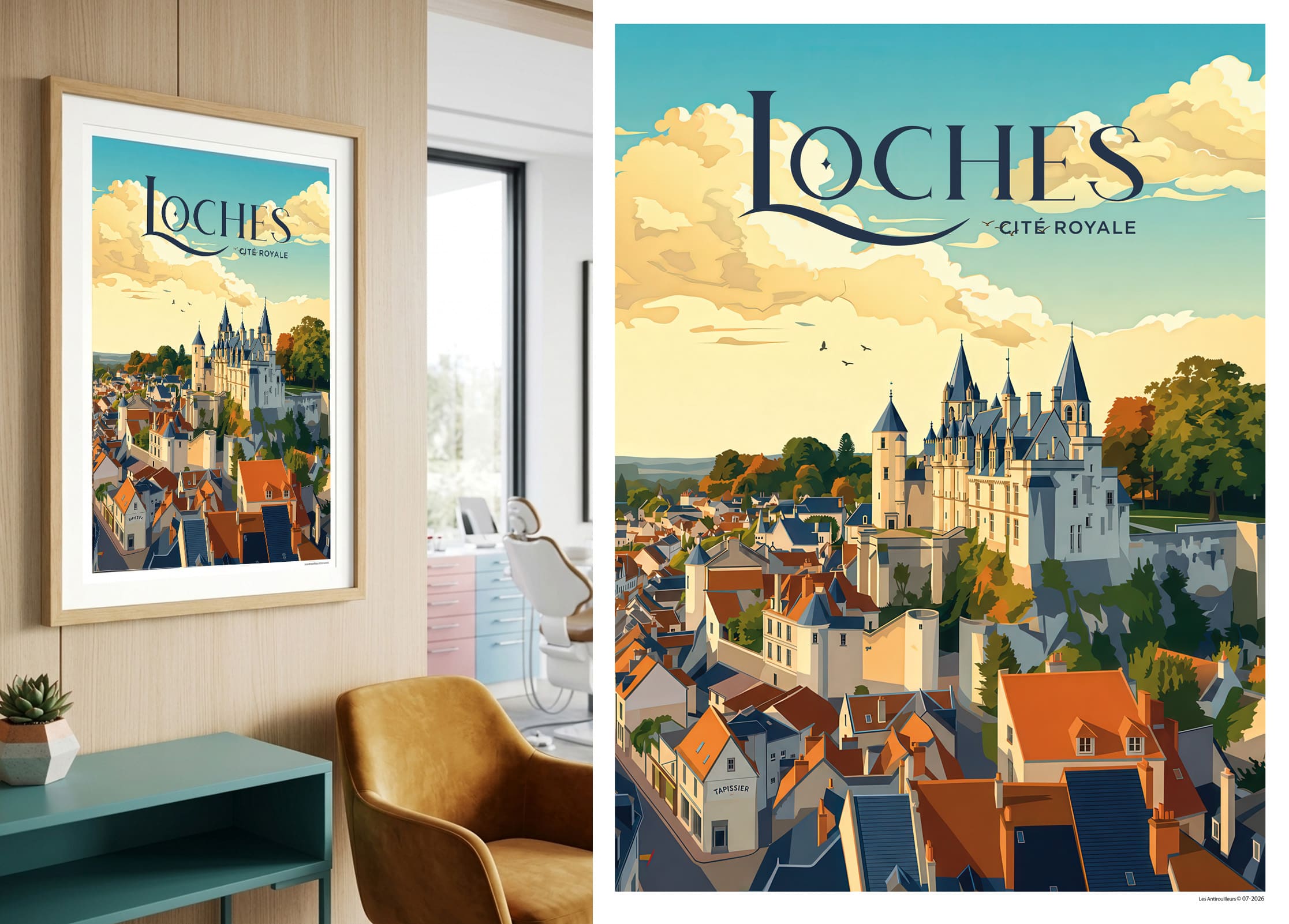 Affiche Loches panorama – Image 2