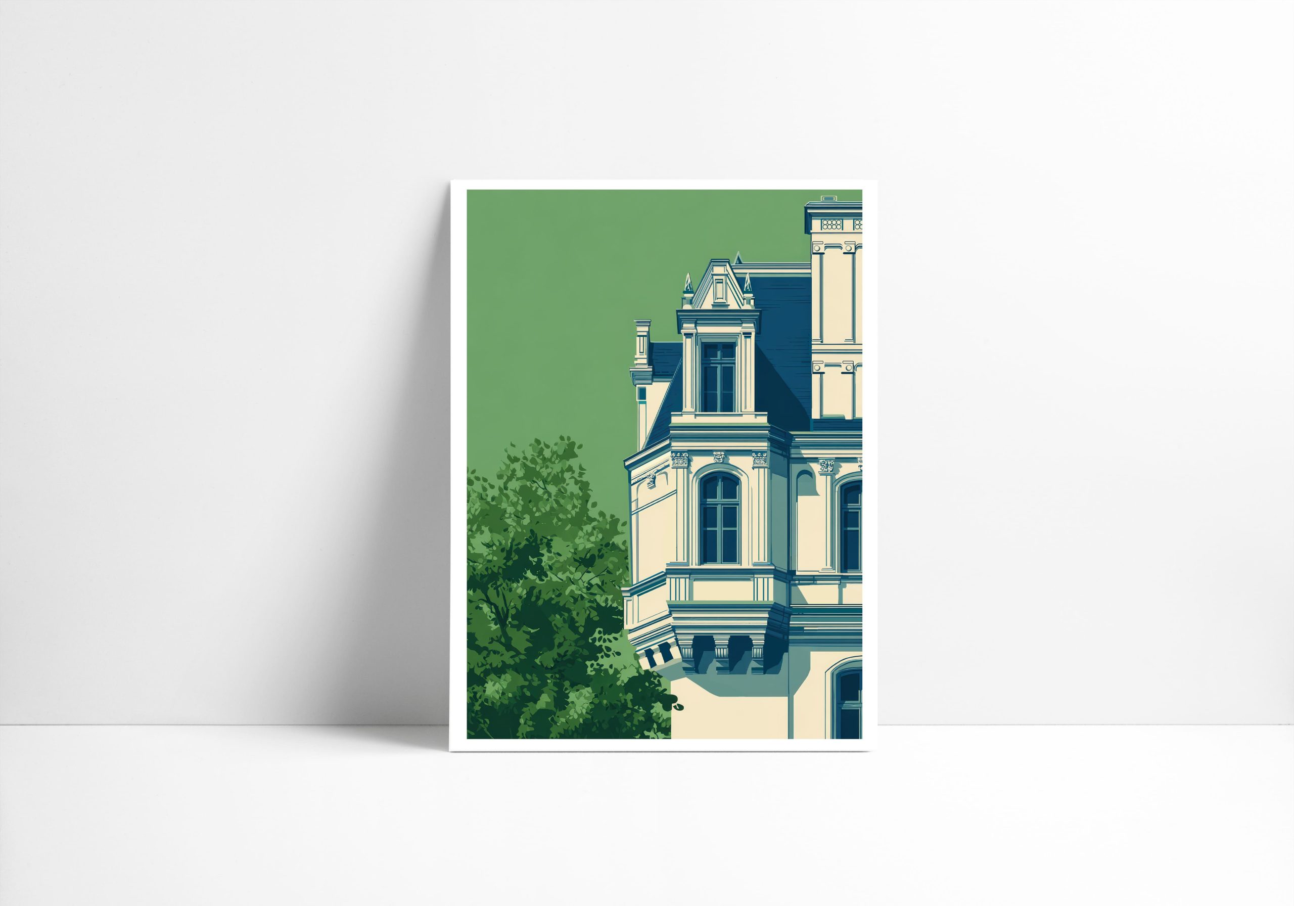 Affiche architecture L'Avant-corps, élément saillant de façade classique